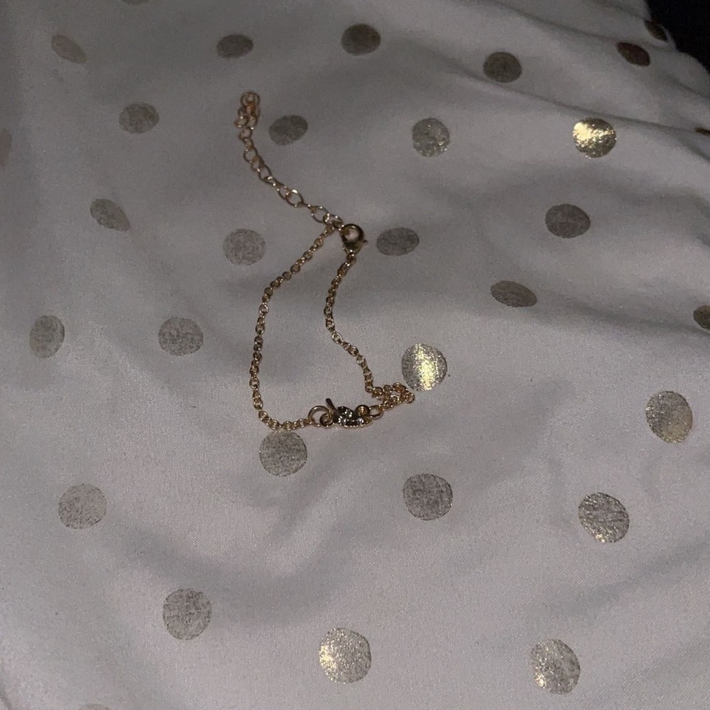 Gold leaf bracelet
